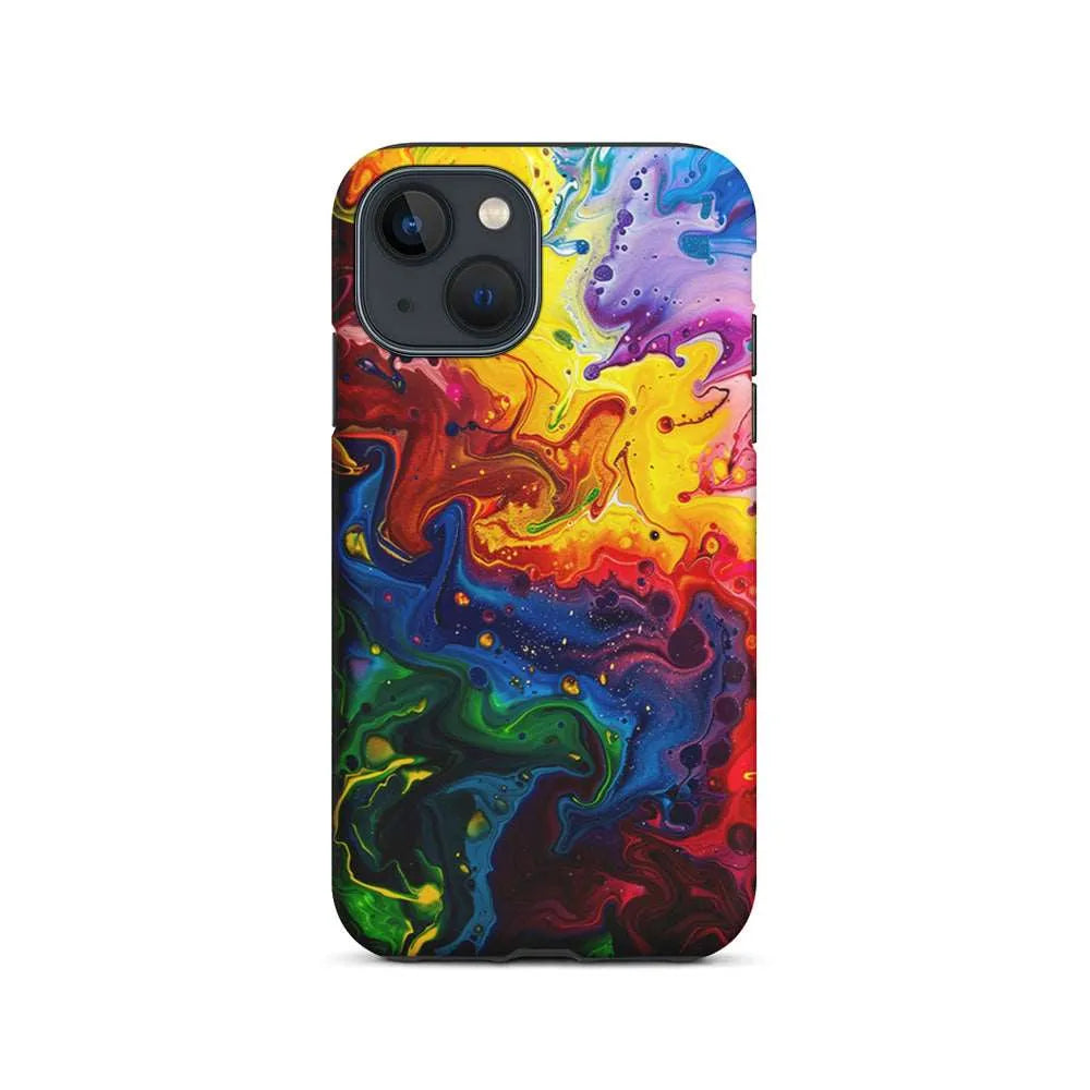 Abstract Liquid Marble Aesthetic iPhone 15 Case-2 in 1 Tough Case-Xtracase