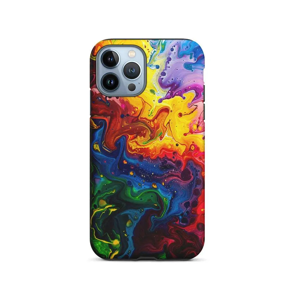 Abstract Liquid Marble Aesthetic iPhone 14 Pro Case-2 in 1 Tough Case-Xtracase