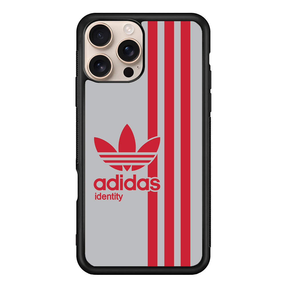 Adidas Red Identity iPhone 16 Pro Max Case - Xtracase