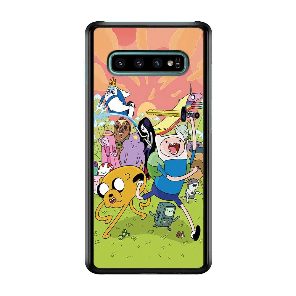Adventure Time Character Samsung Galaxy S10 Plus Case-Plastic / Full Wrap (3D Case)-Xtracase