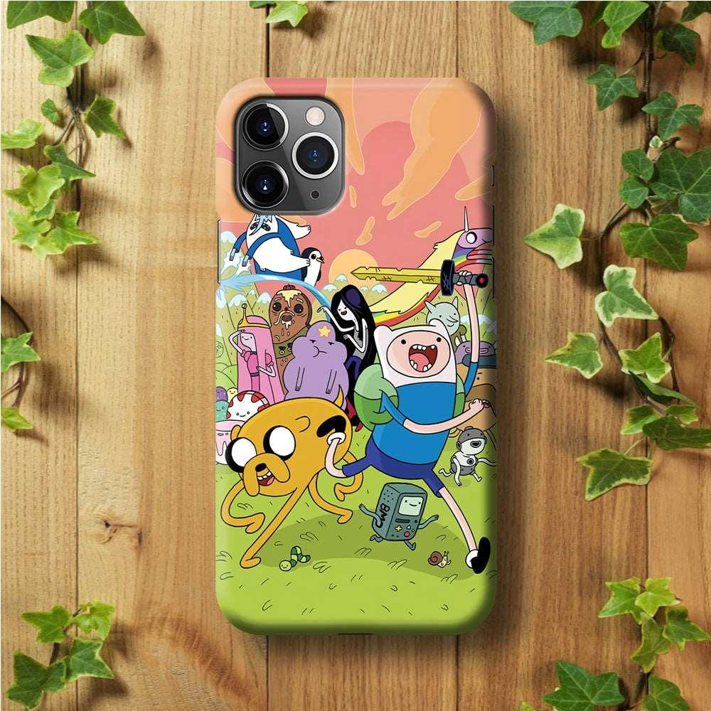 Adventure Time Character iPhone 11 Pro Max Case-Plastic / Full Wrap (3D Case)-Xtracase