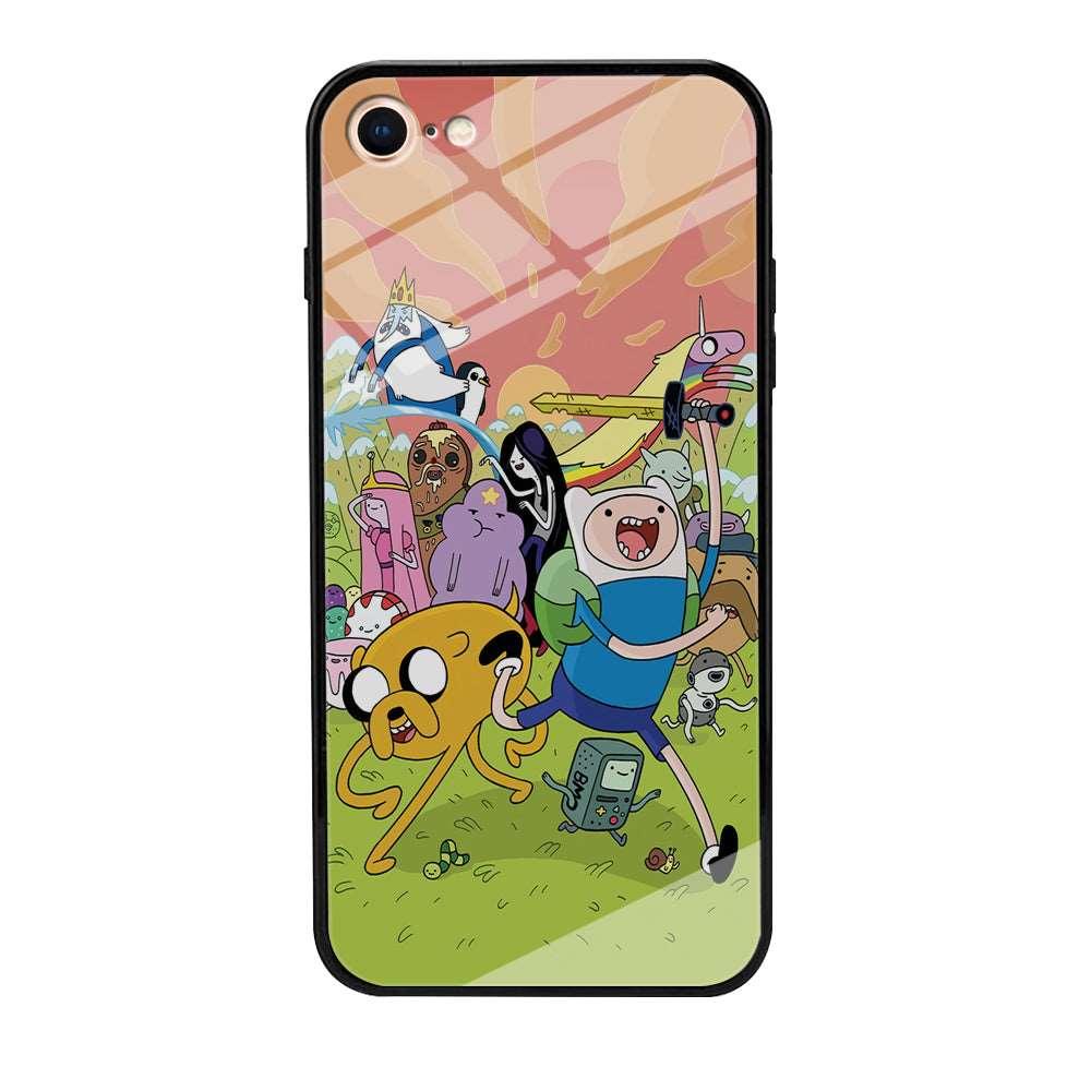 Adventure Time Character iPhone 7 Case-Tempered Glass Case-Xtracase