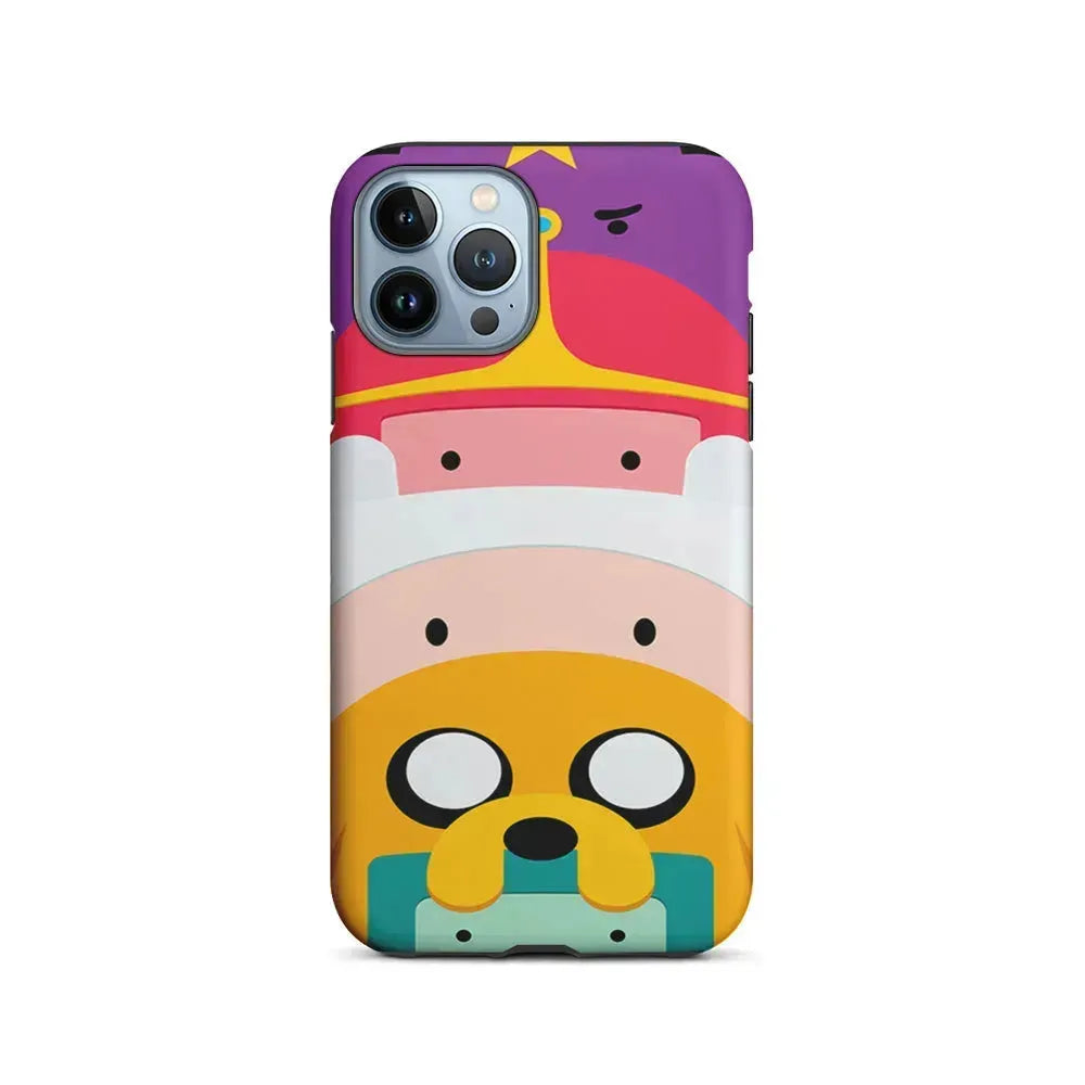 Adventure Time Family iPhone 15 Pro Max Case-2 in 1 Tough Case-Xtracase