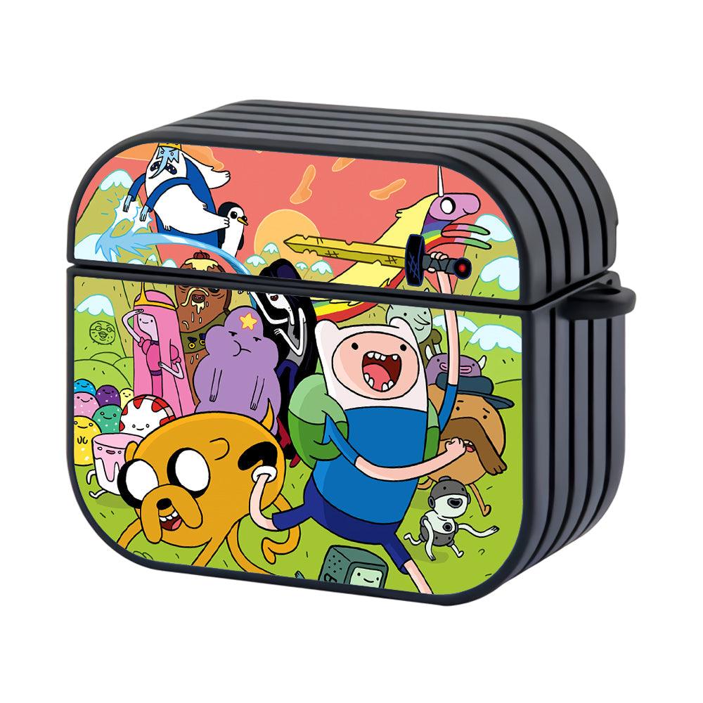 Adventure Time Vibes on The Battle Hard Plastic Case Cover For Apple Airpods 4-Xtracase