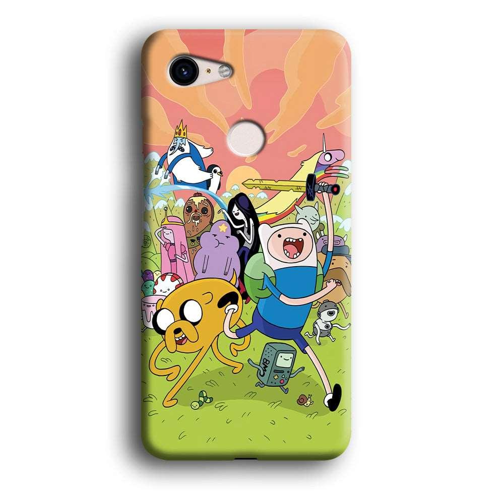 Adventure Time Character Google Pixel 3 3D Case-Xtracase