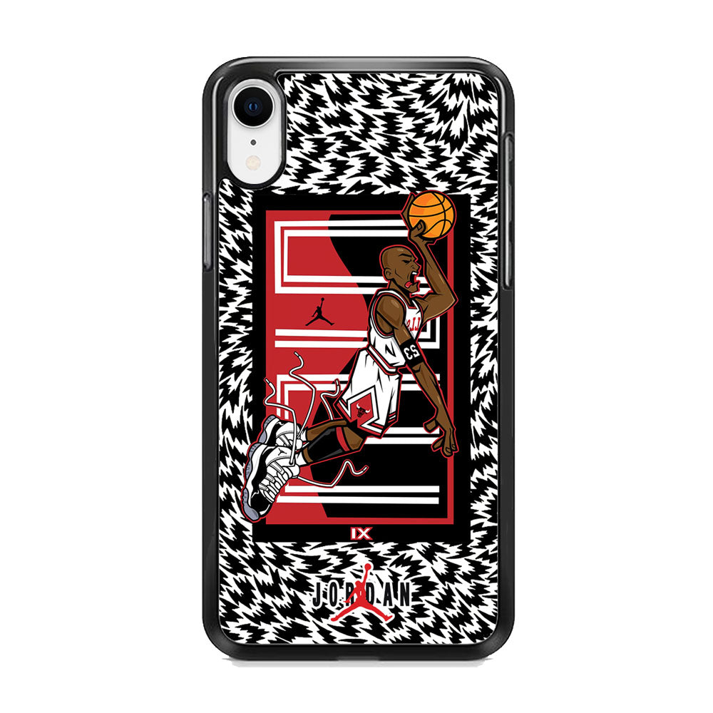 Air Jordan 23 Cartoon Signature iPhone XR Case-Xtracase