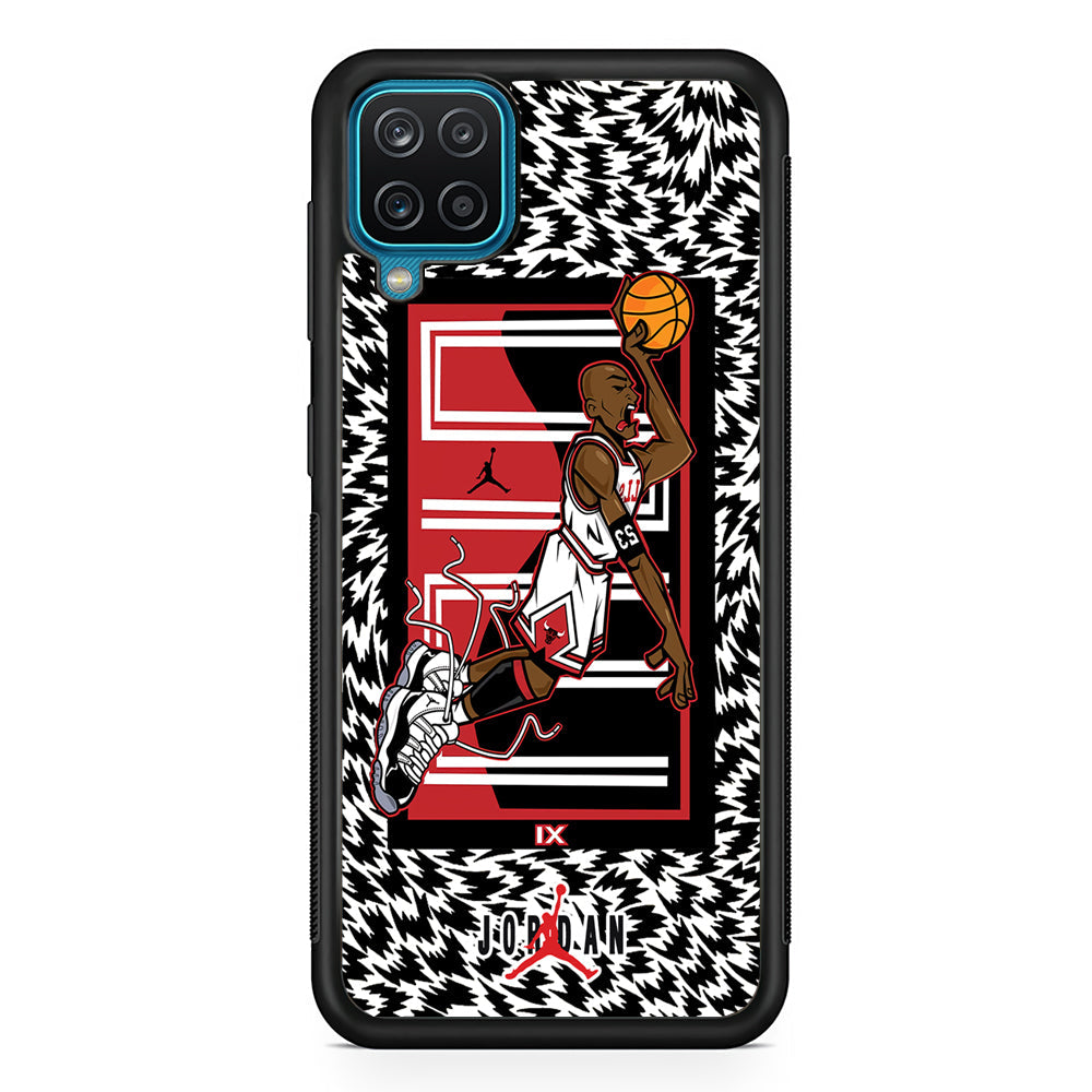 Air Jordan 23 Cartoon Signature Samsung Galaxy A12 Case-Xtracase