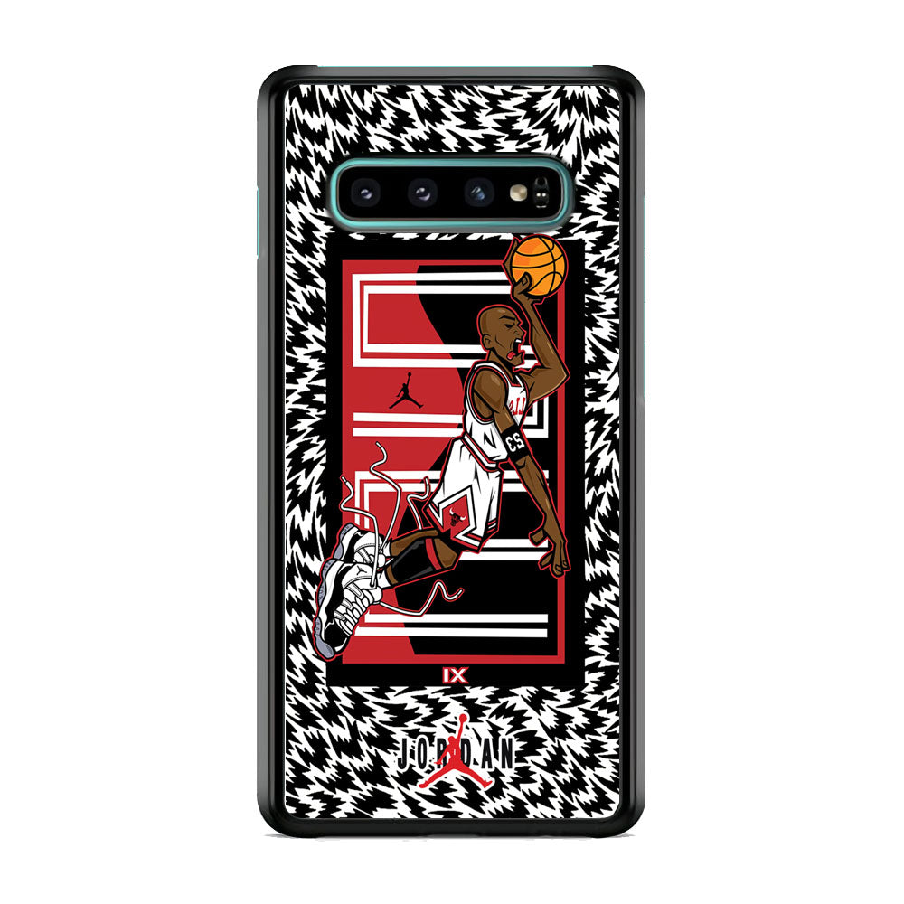 Air Jordan 23 Cartoon Signature Samsung Galaxy S10 Plus Case-Xtracase
