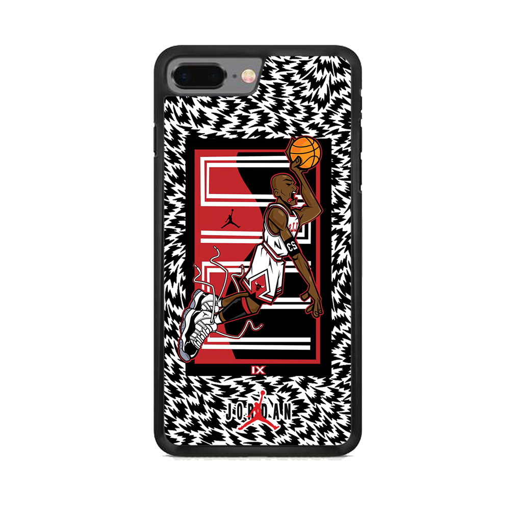 Air Jordan 23 Cartoon Signature iPhone 7 Plus Case-Xtracase