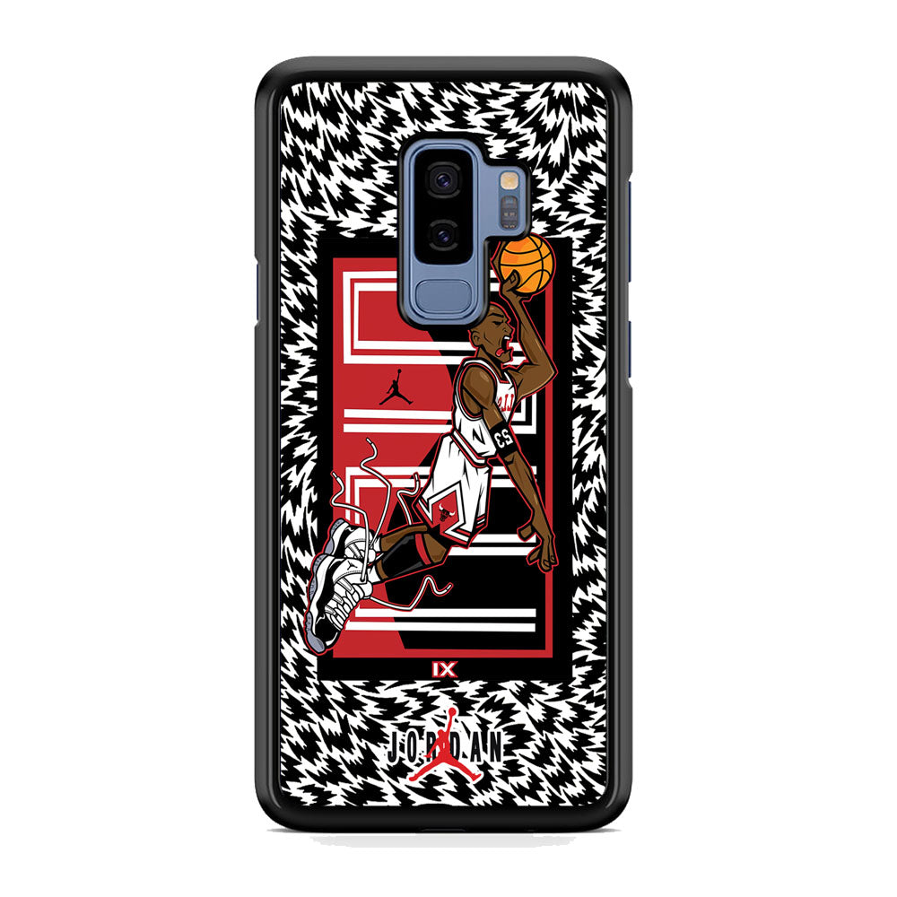 Air Jordan 23 Cartoon Signature Samsung Galaxy S9 Plus Case-Xtracase
