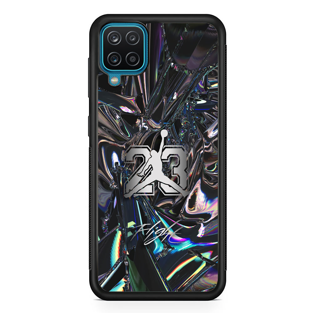 Air Jordan Abstract Mirror Backdrop Samsung Galaxy A12 Case-Xtracase