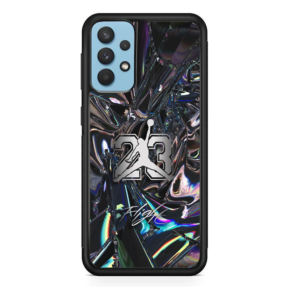 Air Jordan Abstract Mirror Backdrop Samsung Galaxy A32 Case-Xtracase