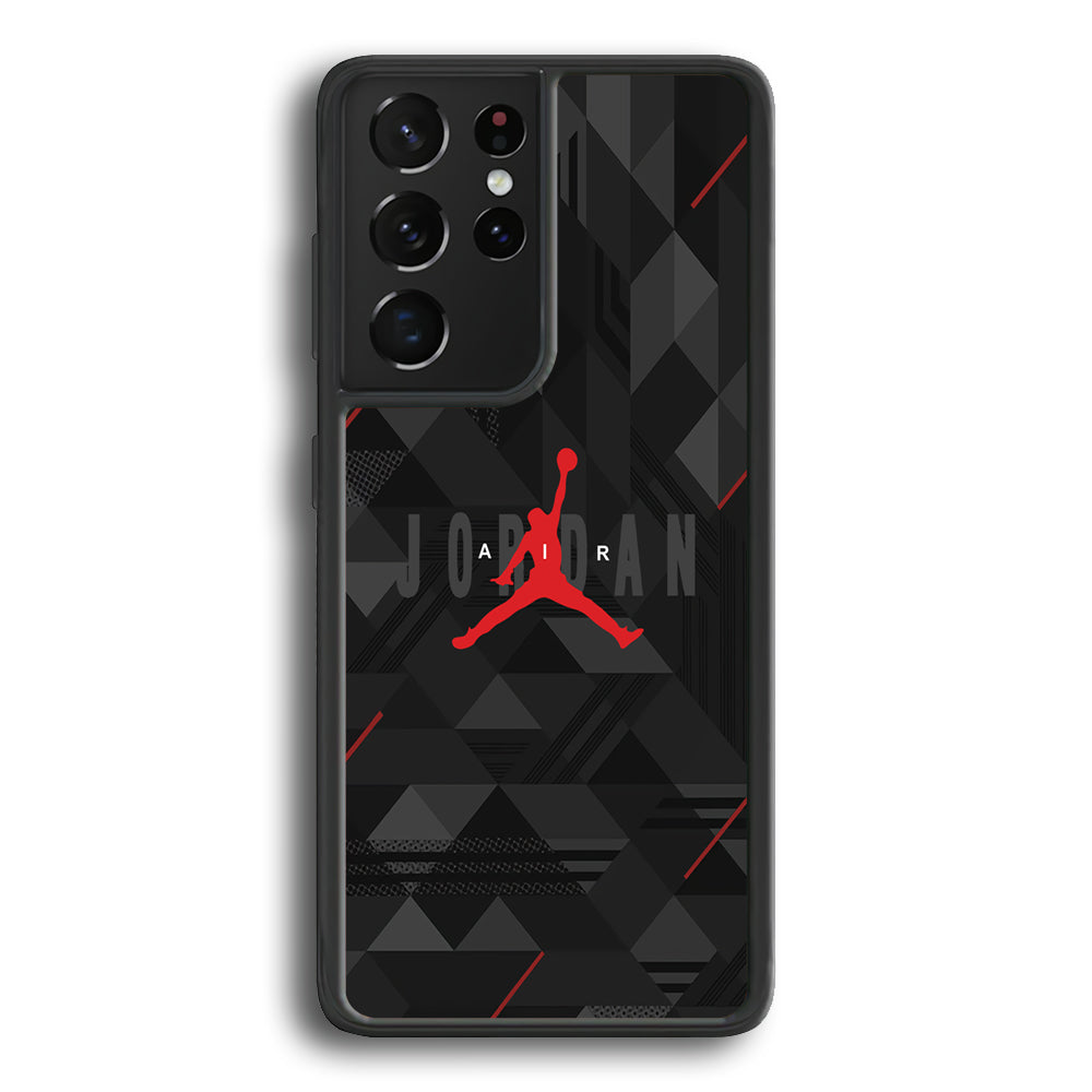 Air Jordan Black Shapes Samsung Galaxy S21 Ultra Case-Xtracase