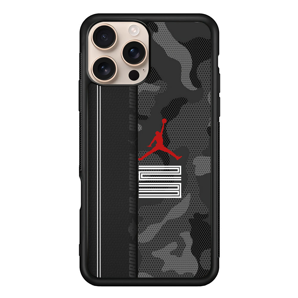 Air Jordan Emblem on Leather iPhone 16 Pro Max Case - Xtracase