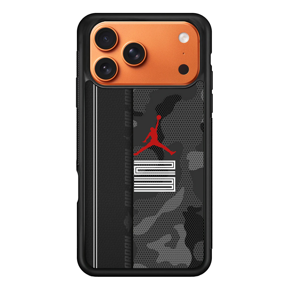 Air Jordan Emblem on Leather iPhone 17 Pro Max Case