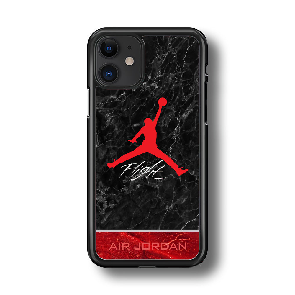 Air Jordan Flight Black Marble iPhone 11 Case-Xtracase