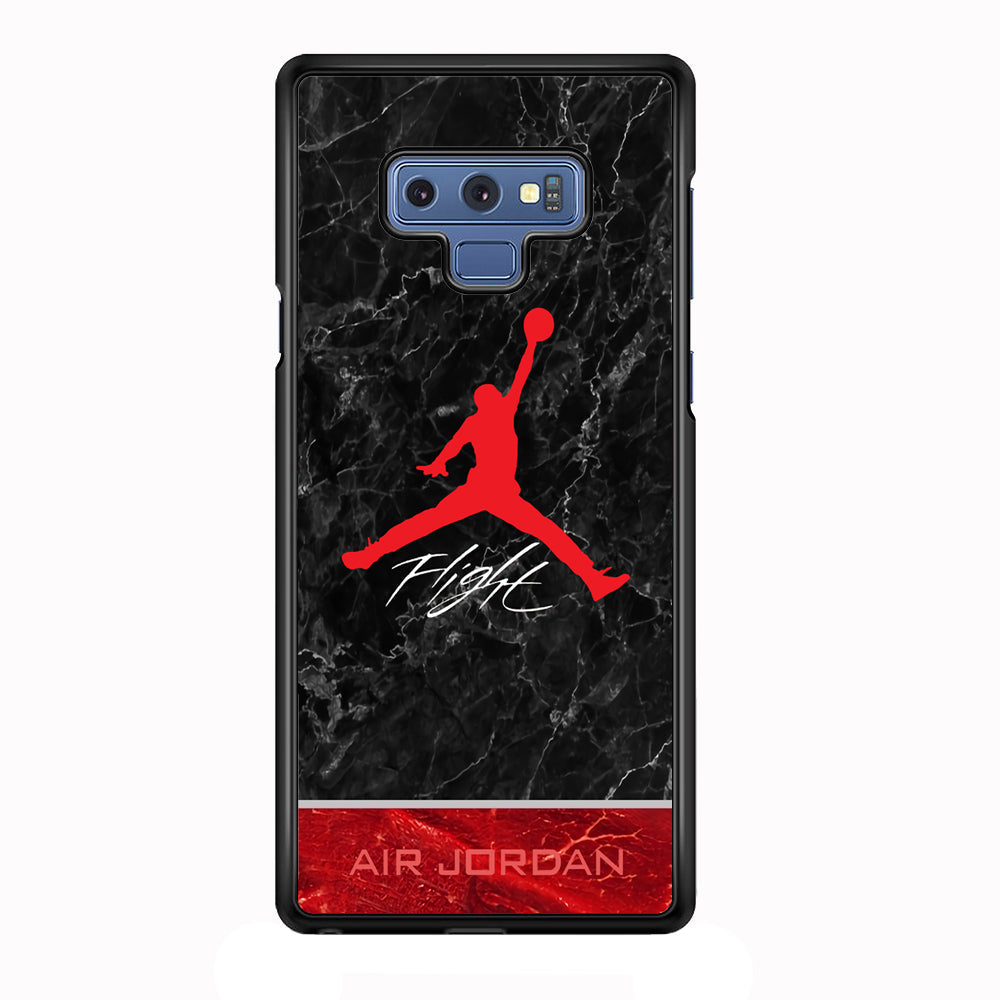 Air Jordan Flight Black Marble Samsung Galaxy Note 9 Case-Xtracase