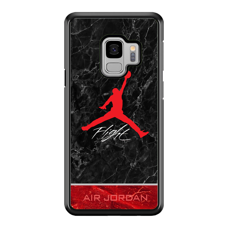 Air Jordan Flight Black Marble Samsung Galaxy S9 Case-Xtracase