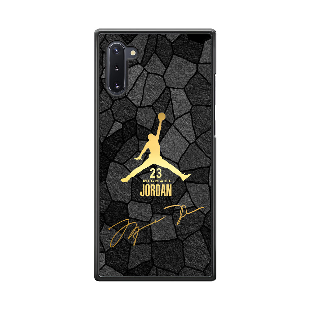 Air Jordan Golden Silhouette Samsung Galaxy Note 10 Case-Xtracase