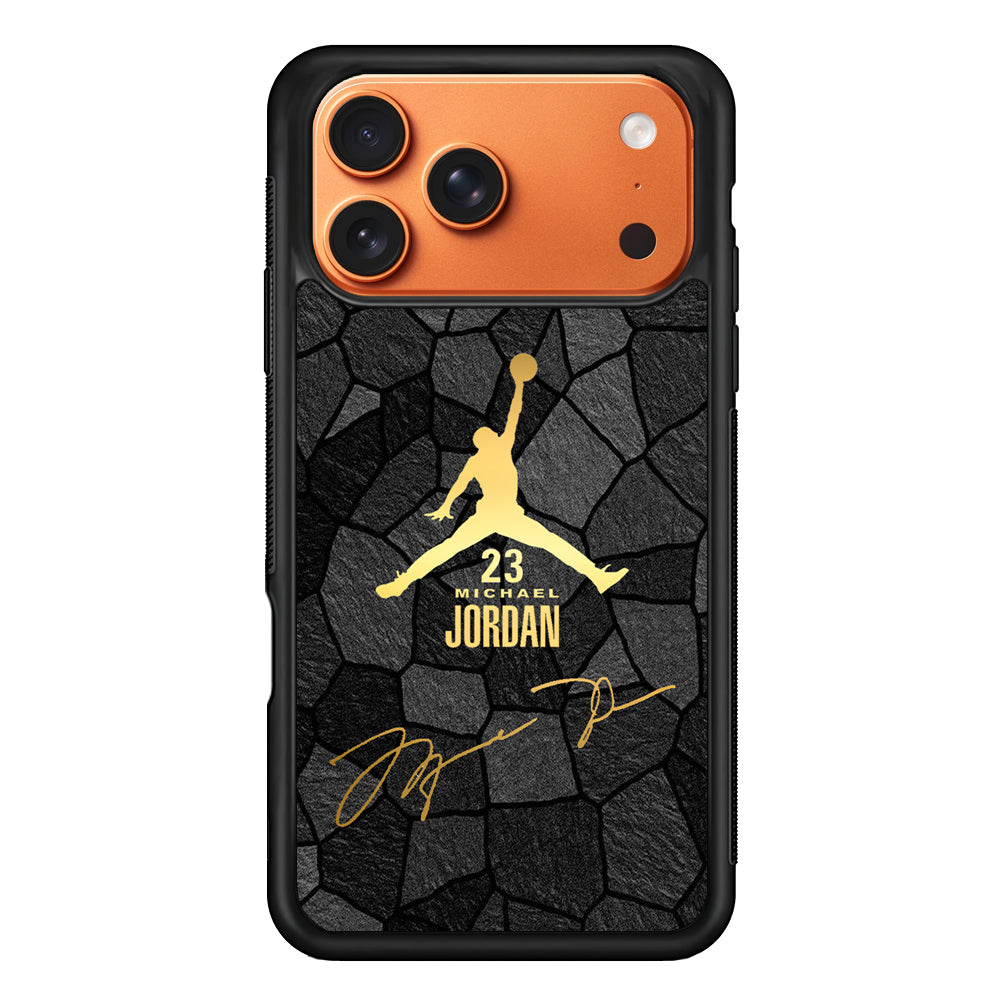 Air Jordan Golden Silhouette iPhone 17 Pro Max Case
