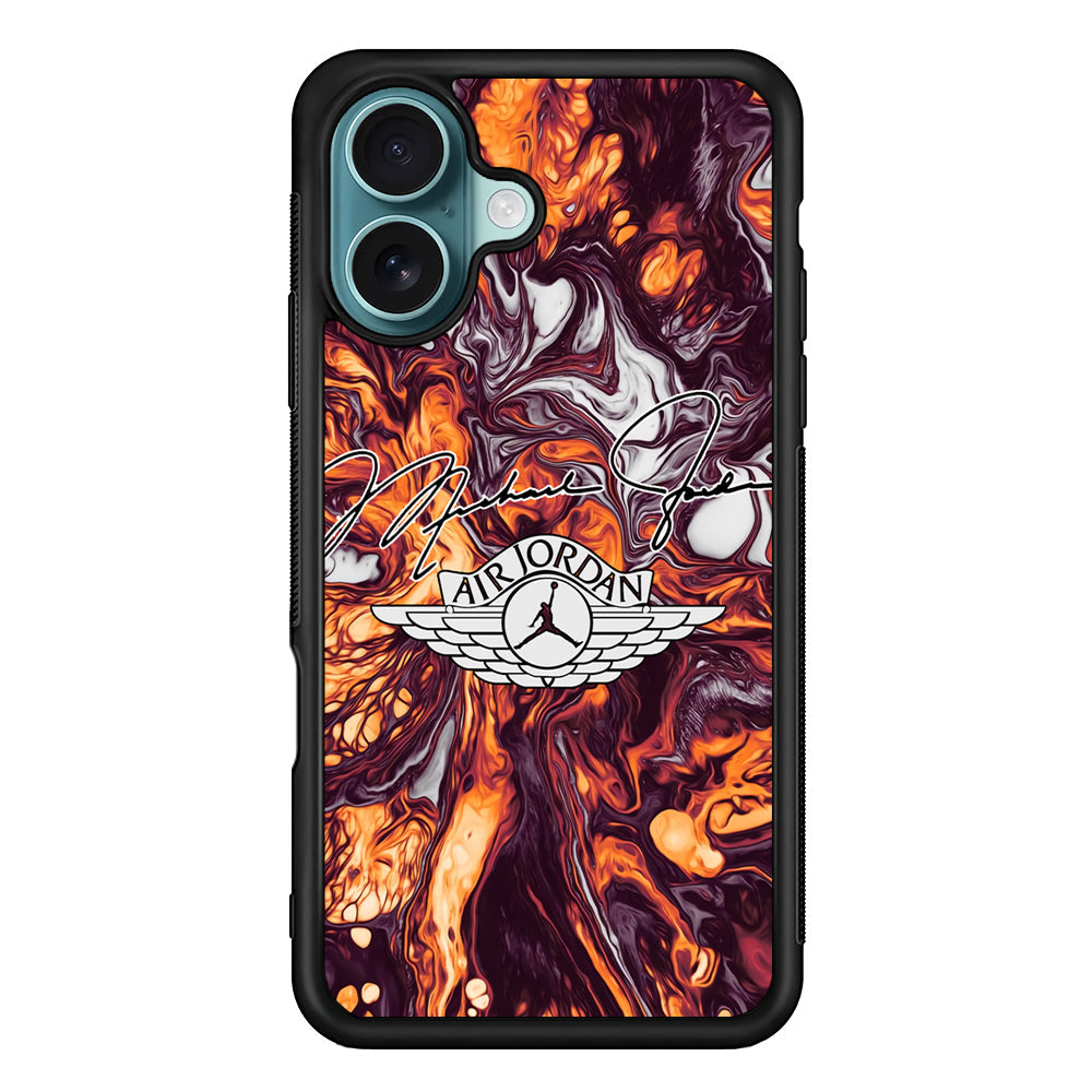Air Jordan Luxe Signature Marble iPhone 16 Plus Case - Xtracase