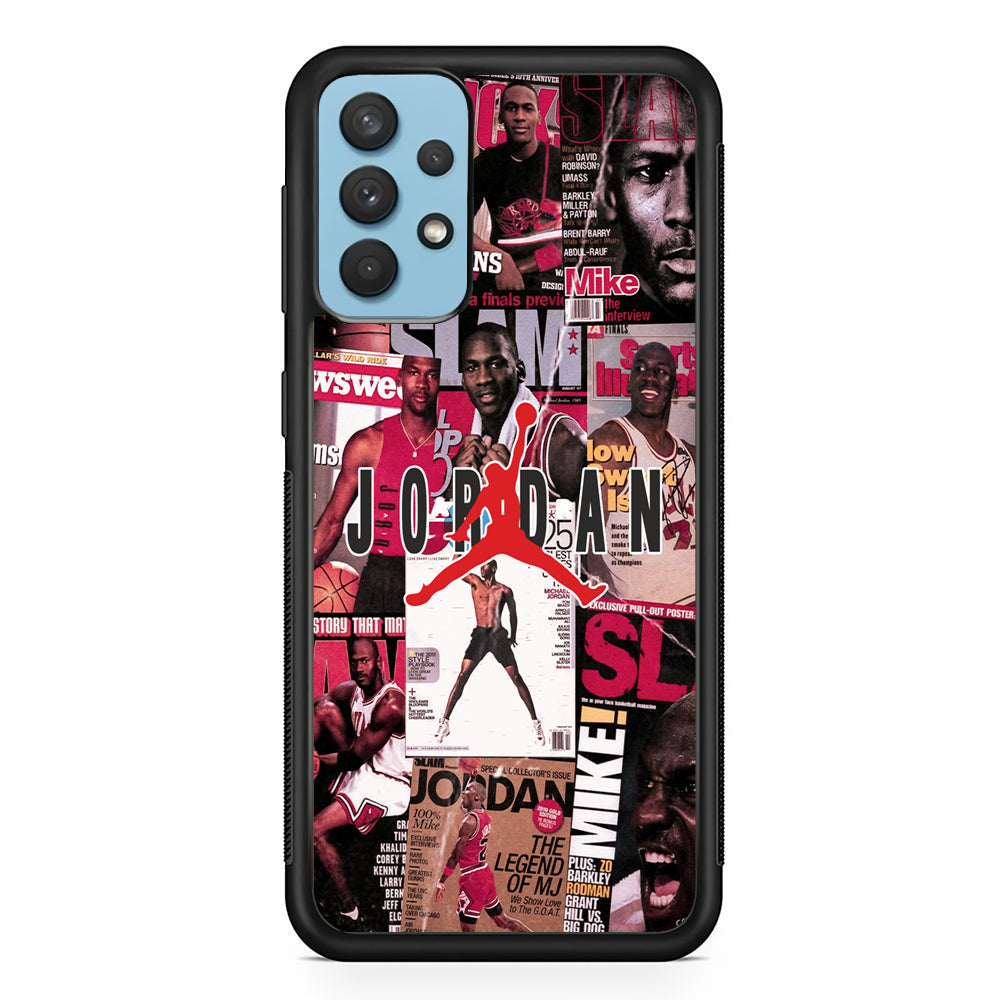 Air Jordan Magazine Collection Samsung Galaxy A32 Case-Xtracase