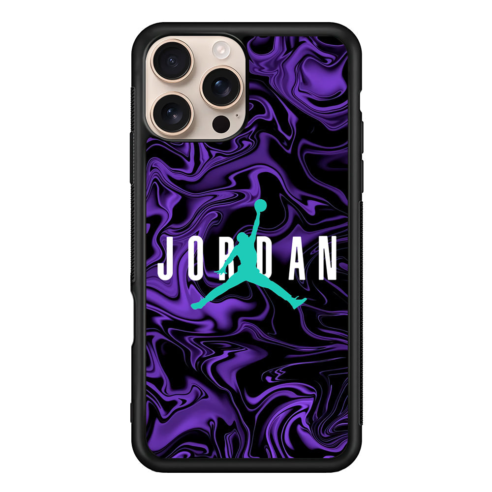 Air Jordan Purple Abstract iPhone 16 Pro Max Case - Xtracase