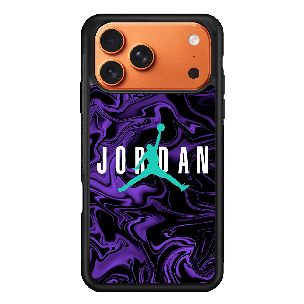 Air Jordan Purple Abstract iPhone 17 Pro Max Case