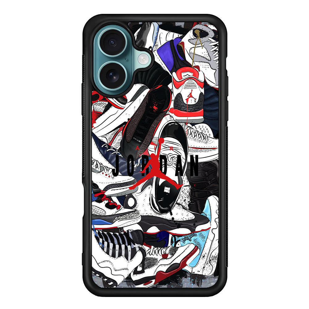 Air Jordan Scattered Collection iPhone 16 Plus Case - Xtracase