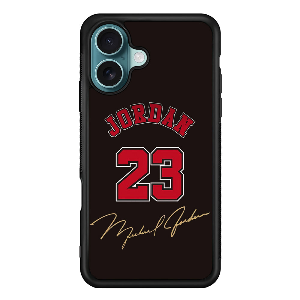 Air Jordan Signature Number iPhone 16 Case - Xtracase