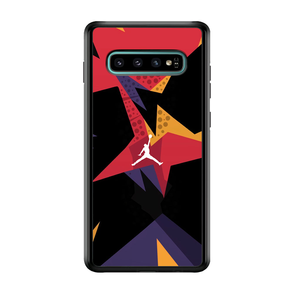 Air Jordan Silhouette of Footstep Samsung Galaxy S10 Plus Case-Xtracase