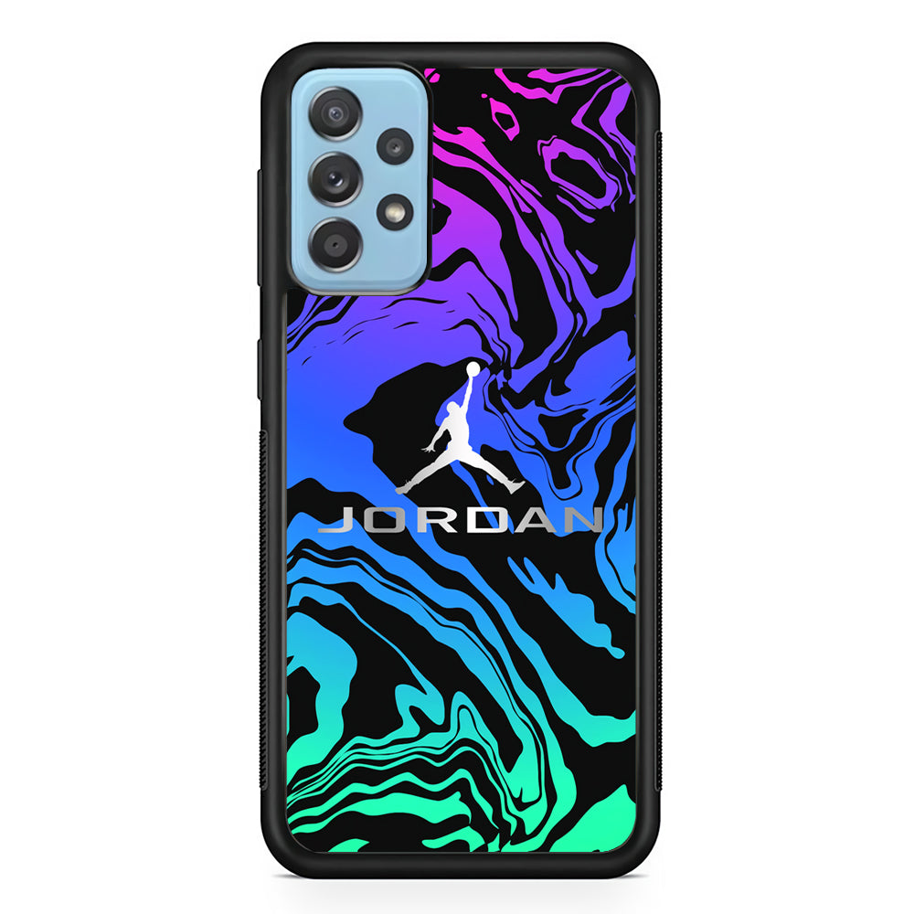 Air Jordan Silver Gradation Samsung Galaxy A72 Case-Xtracase