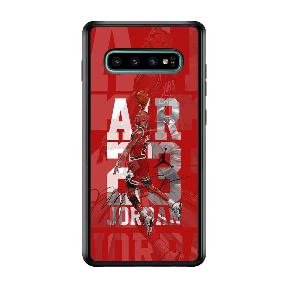 Air Jordan Silver Light Samsung Galaxy S10 Case-Xtracase
