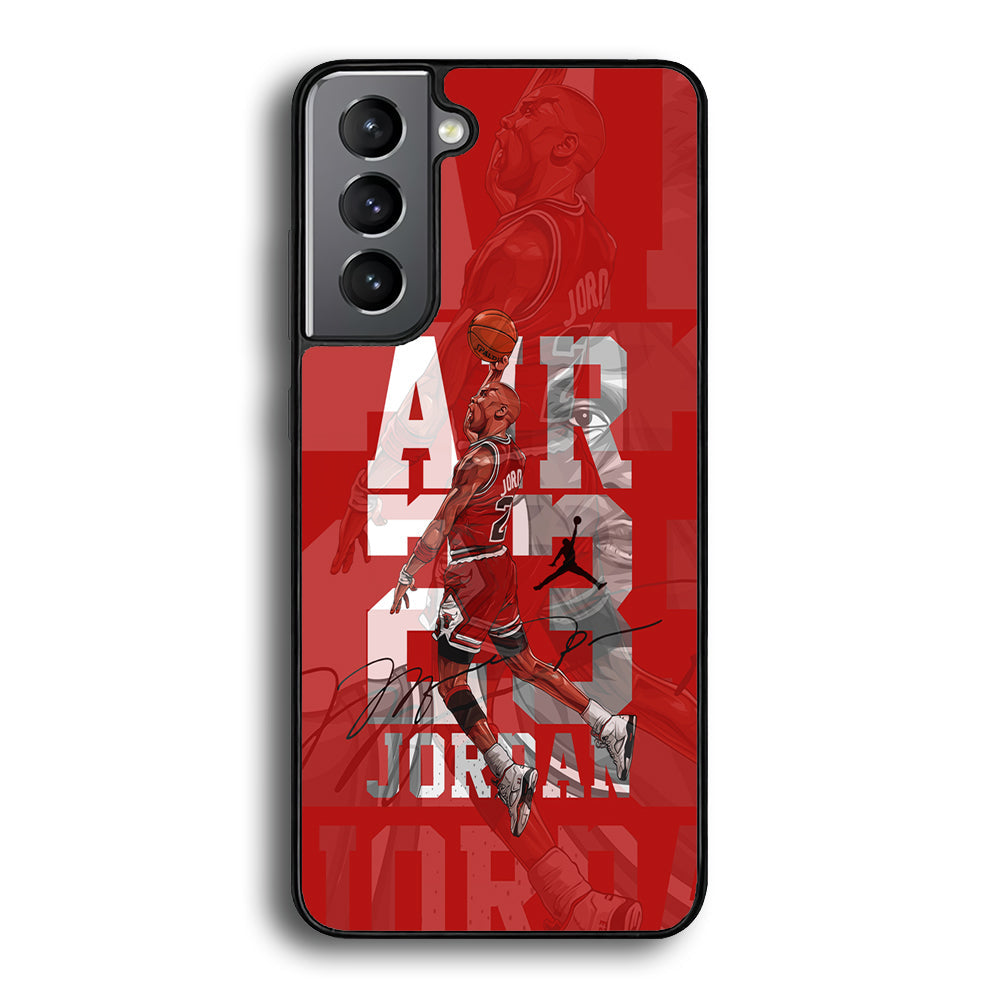 Air Jordan Silver Light Samsung Galaxy S21 Plus Case-Xtracase