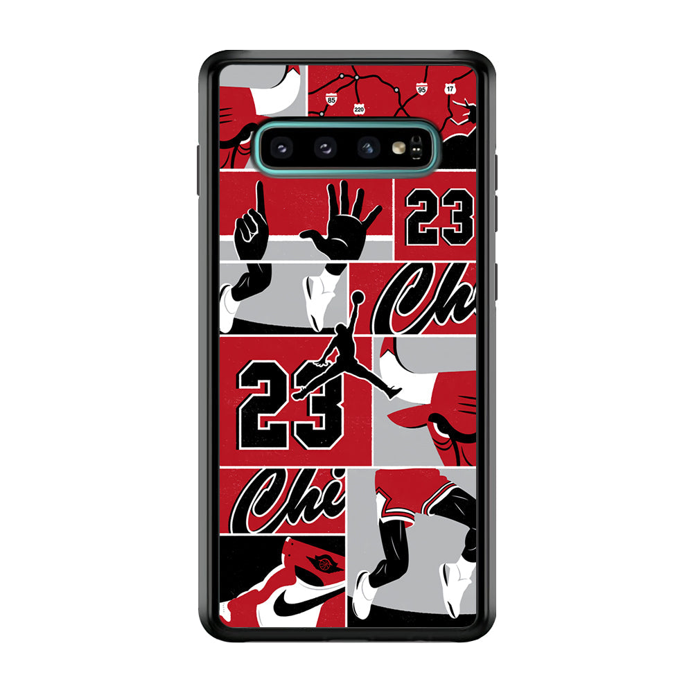 Air Jordan Team Collage Backdrop Samsung Galaxy S10 Case-Xtracase