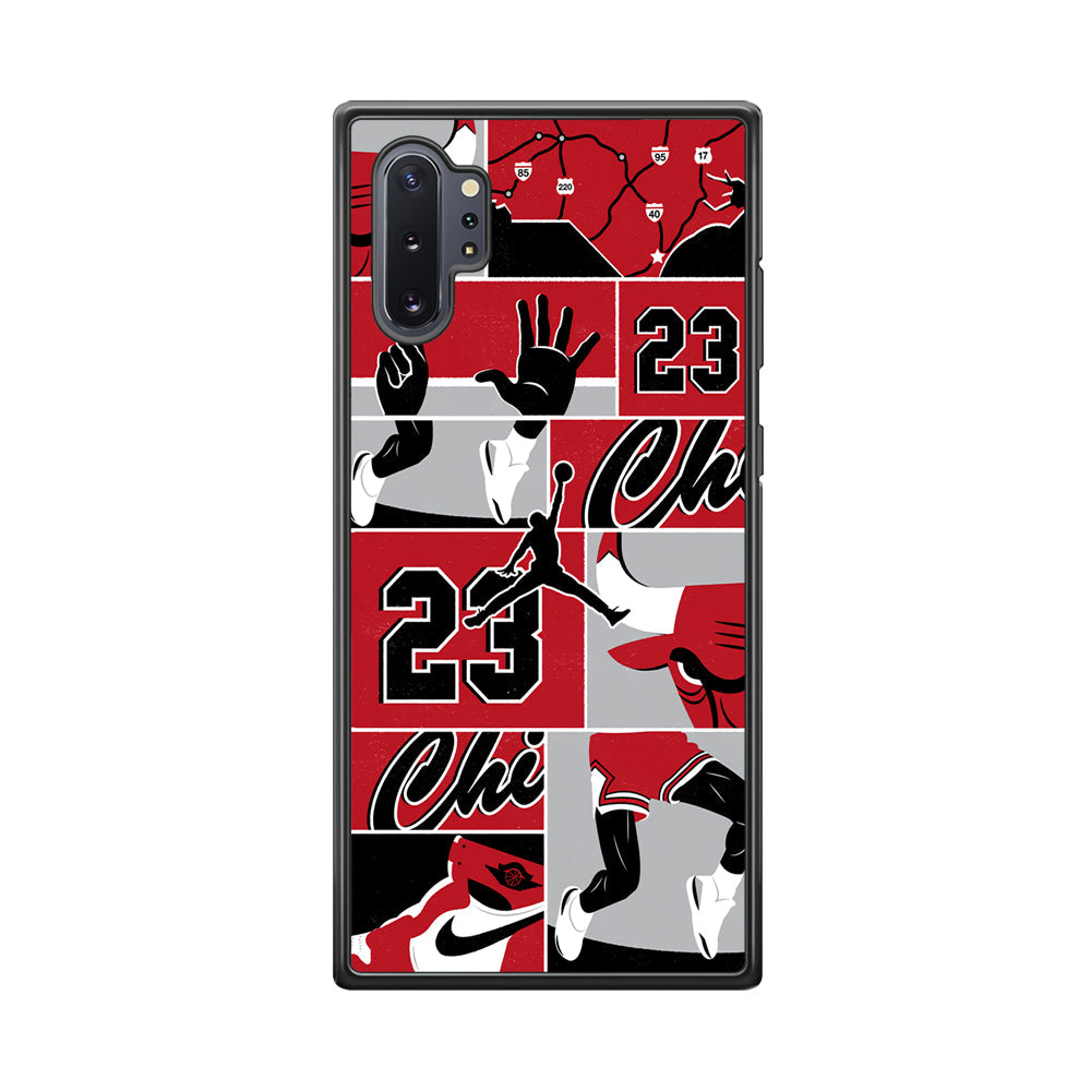 Air Jordan Team Collage Backdrop Samsung Galaxy Note 10 Plus Case-Xtracase
