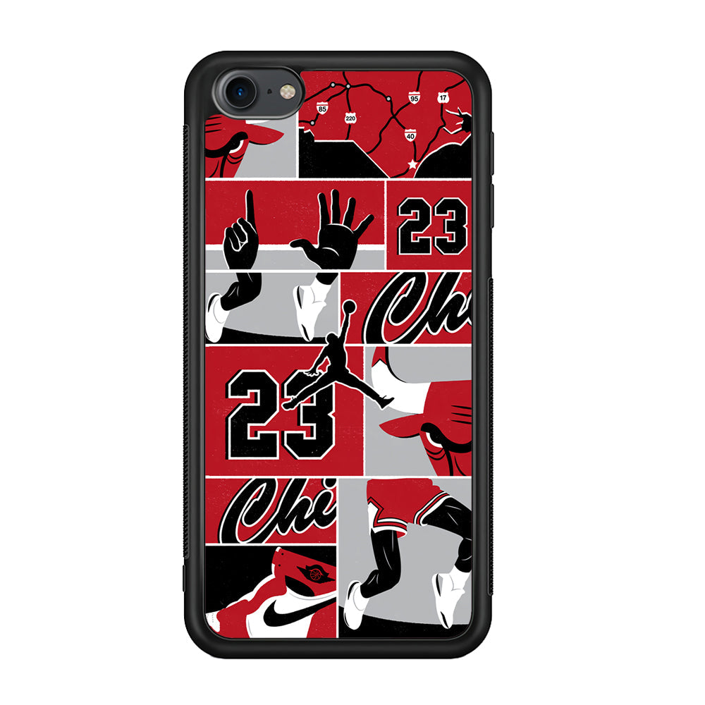 Air Jordan Team Collage Backdrop iPod Touch 6 Case-Xtracase