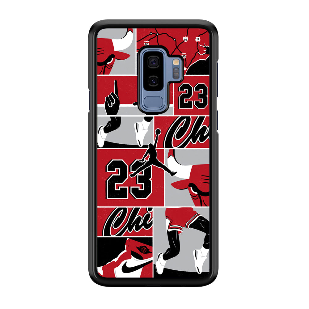 Air Jordan Team Collage Backdrop Samsung Galaxy S9 Plus Case-Xtracase