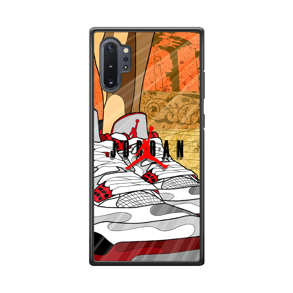 Air Jordan The Cartoon Shoes Samsung Galaxy Note 10 Plus Case-Xtracase