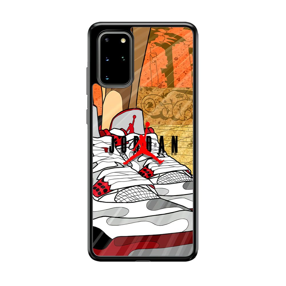 Air Jordan The Cartoon Shoes Samsung Galaxy S20 Plus Case-Xtracase