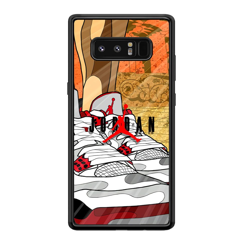 Air Jordan The Cartoon Shoes Samsung Galaxy Note 8 Case-Xtracase
