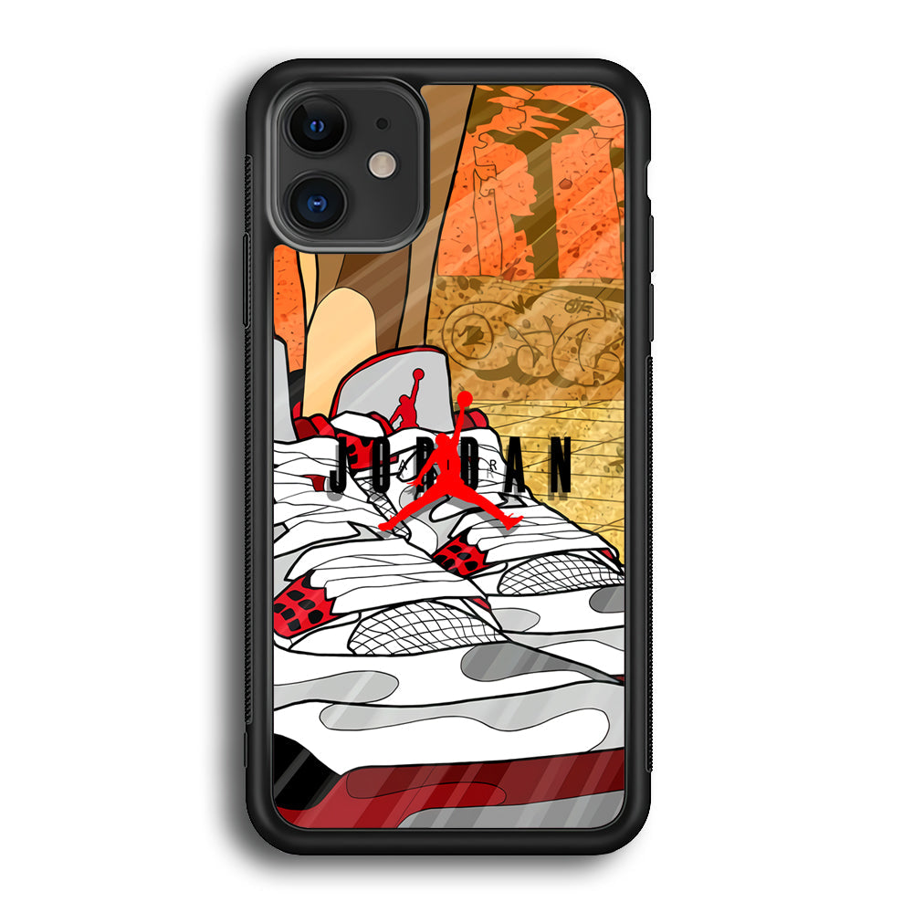 Air Jordan The Cartoon Shoes iPhone 12 Case-Xtracase