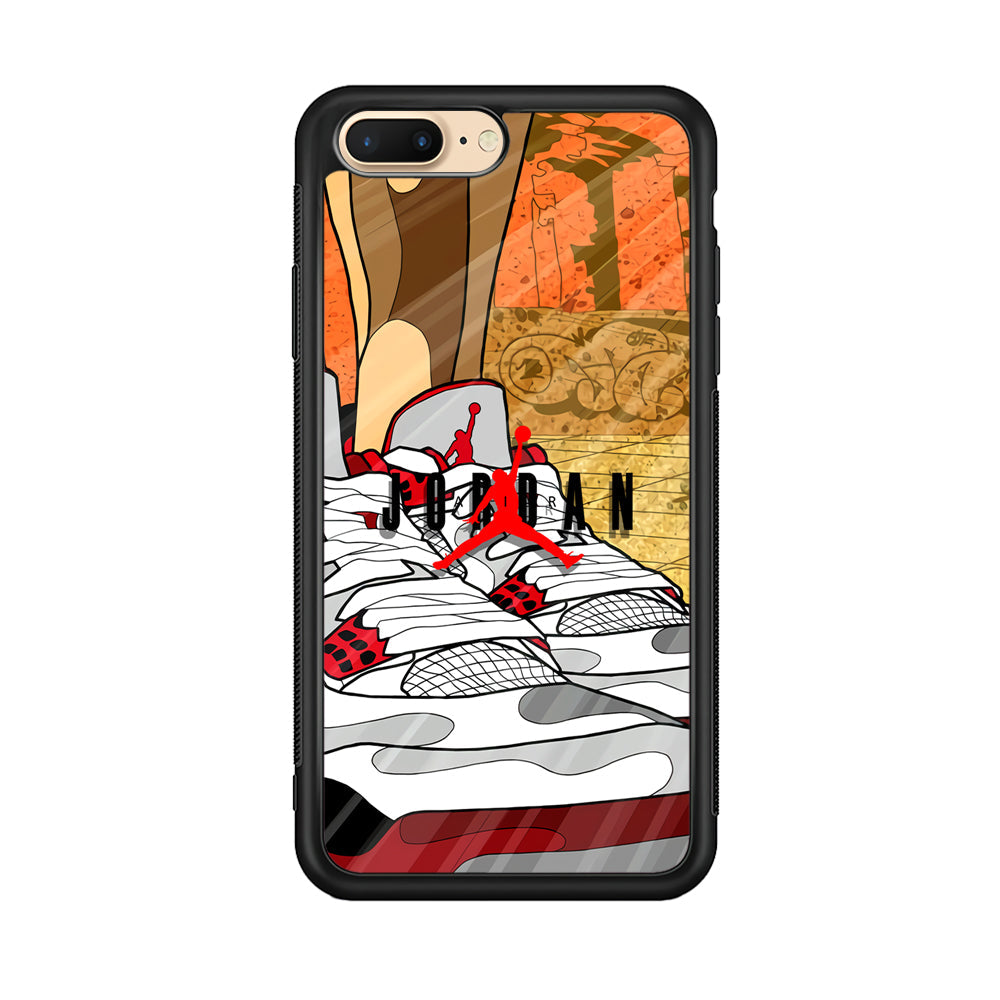 Air Jordan The Cartoon Shoes iPhone 8 Plus Case-Xtracase