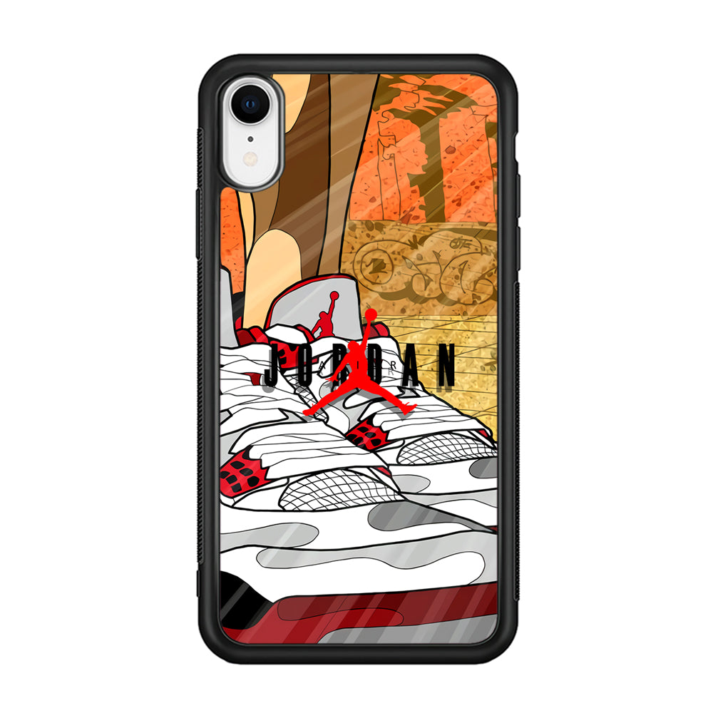 Air Jordan The Cartoon Shoes iPhone XR Case-Xtracase