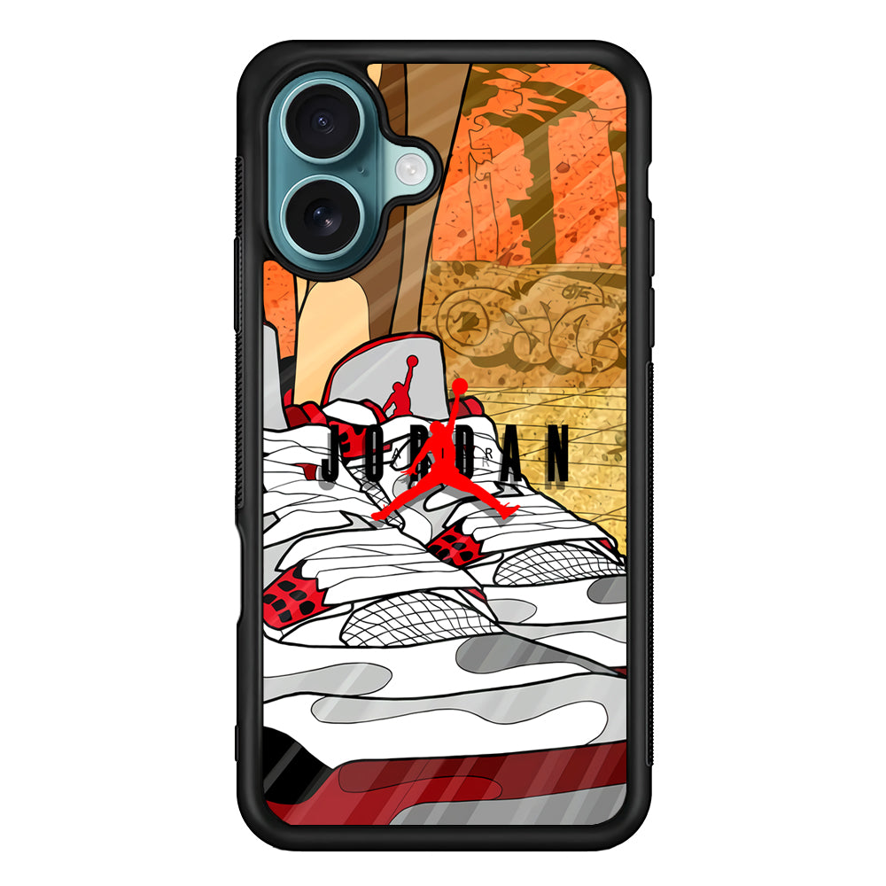 Air Jordan The Cartoon Shoes iPhone 16 Case - Xtracase