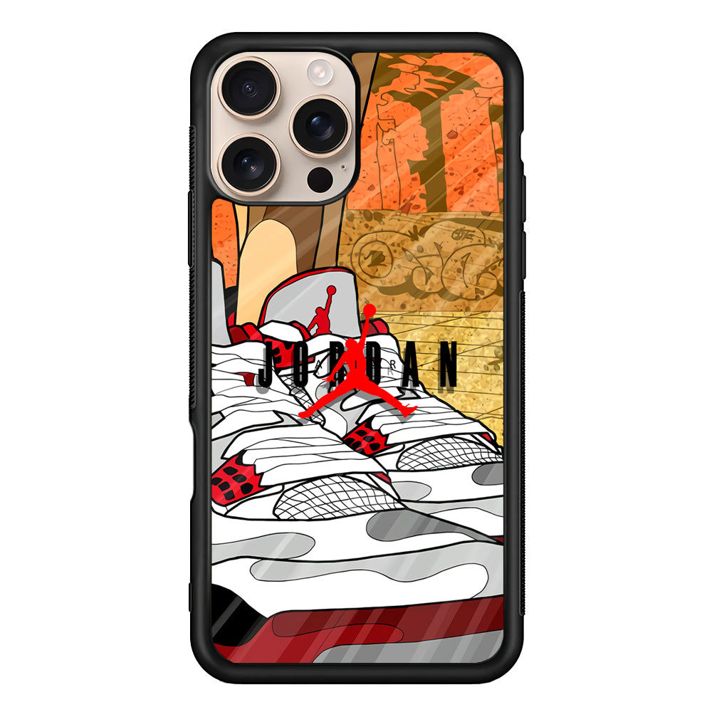 Air Jordan The Cartoon Shoes iPhone 16 Pro Case - Xtracase
