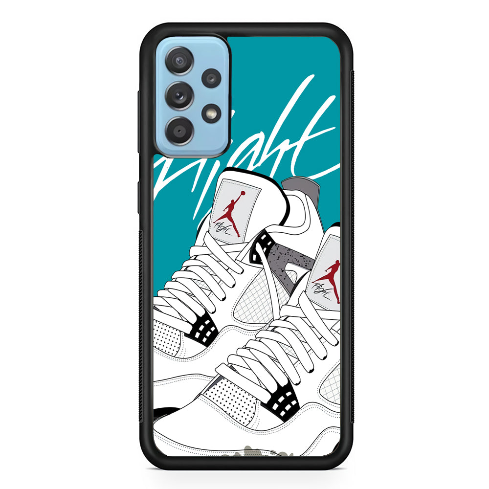 Air Jordan The White Shoes Samsung Galaxy A72 Case-Xtracase