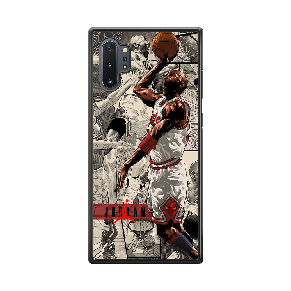 Air Jordan Unusual Jumping Man Samsung Galaxy Note 10 Plus Case-Xtracase
