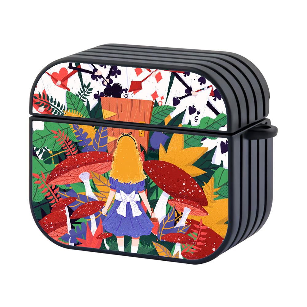 Alice in Wonderland To The Door of Another World Hard Plastic Case Cover For Apple Airpods 4-Xtracase