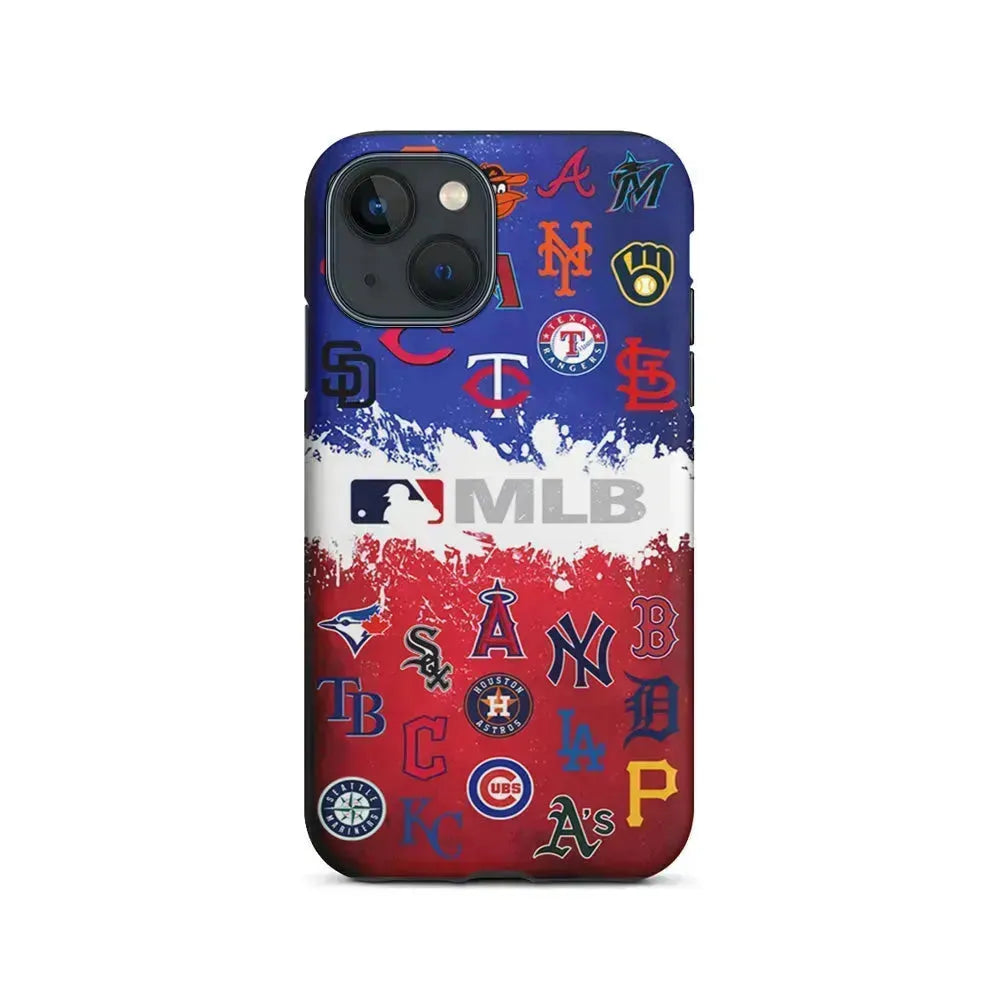 All MLB Teams Collection iPhone 13 Mini Case-2 in 1 Tough Case-Xtracase